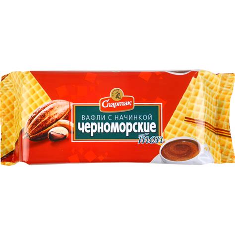 Вафли «Спартак» Черноморские, с начинкой, 87 г купить в Минске ...