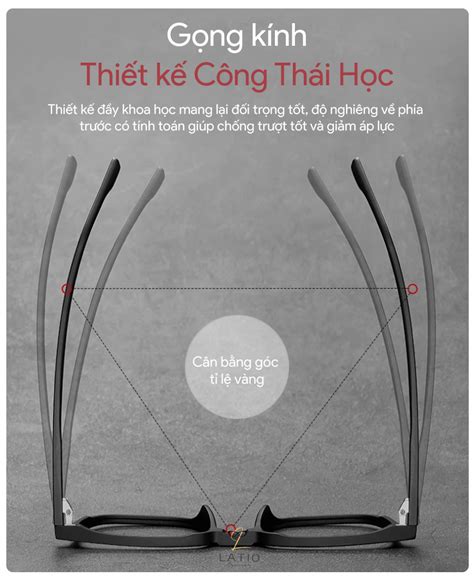 Gọng kính Nam nữ LATIO HOT mới nhất màu đen huyền bí nâng cấp khuôn mặt Chống ánh sáng xanh