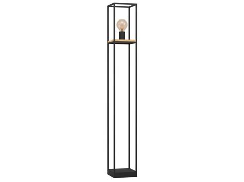 Eglo Libertad Staanlamp E27 Max 40w Zwarthout Hubo