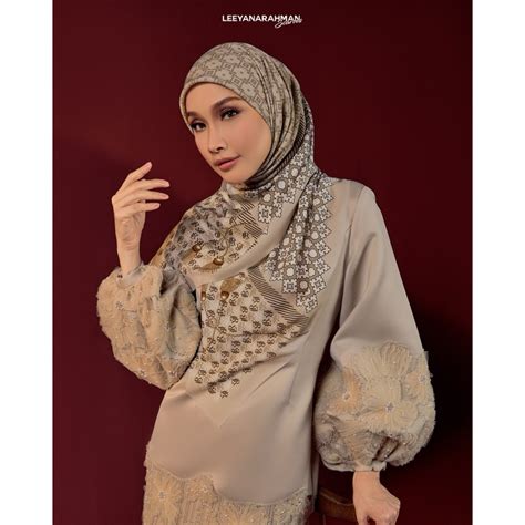 Leeyanarahman Indahnya Raya Collection Velvet Chiffon With Luxurious