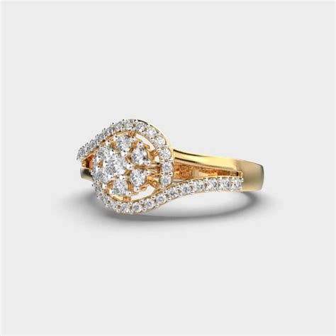 Glittering Halo Diamond Ring Jewelbox