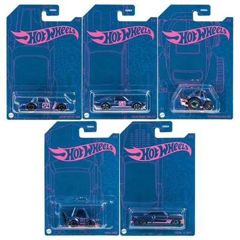 Hot Wheels Set Miniaturas Anivers Rio Anos Roxo E Rosa Hdh B Carrinho De