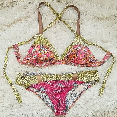 Maaji Swim Maaji Reversible Matching Bikini Set Top Bottom Poshmark