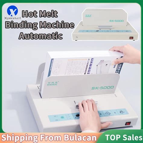 Xpmarket V Mm Desktop Small Thermal Binder Hot Melt Binding Machine Automatic A Book Paper