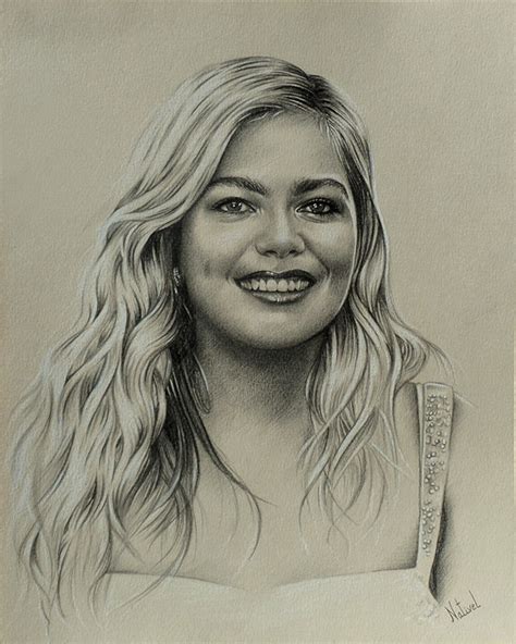 Portrait Dessin De Louane Etsy France