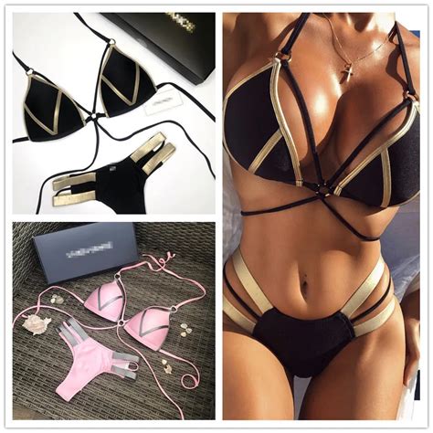 Hot Gold Patchwork Bikini For Women Sexy Swimsuit Swimsuit Colors