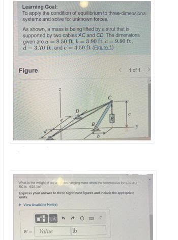 Answered Learning Goal To Apply The Condition Of Equilibrium To Three