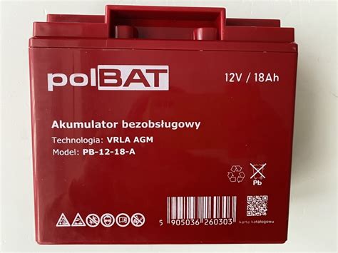 Аккумуляторная батарея гелевая Polbat AGM 12V 18Ah (PB-12-18-A) – фото ...