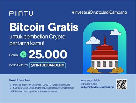 Crypto Community Meet Up Bandung Dapatkan Gratis Bitcoin Rp25000