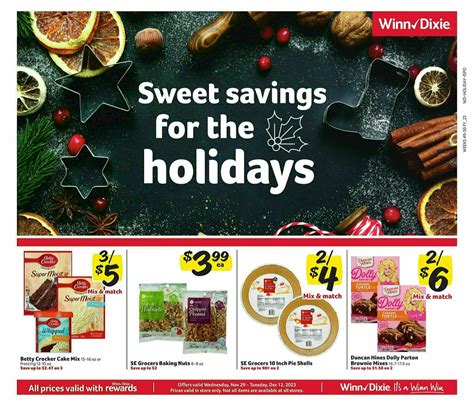 Winn Dixie Weekly Ad From November 29