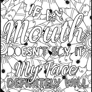 cute  psycho adult coloring pages adult humor printable etsy