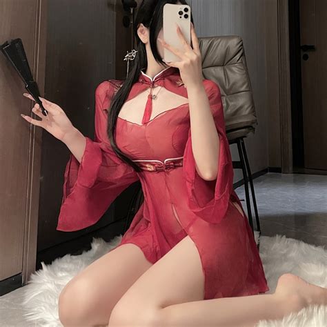 Ancient Style National Trendy Sexy Lingerie Passion Sexy Suit Bed Bellyband Flirting Cheongsam