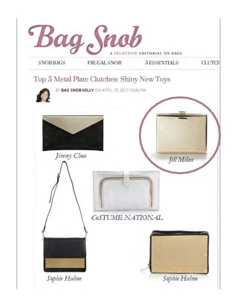 Bag Snob By Maya Stewart At