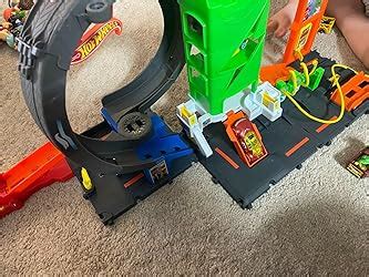 Amazon Hot Wheels City Track Set Super Recharge Fuel Station Playset With Ev Chargers