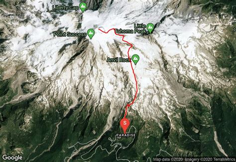 Mount Rainier Summit Map
