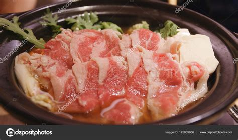 Japanese Sukiyaki Hot Pot Stock Photo Leungchopan 175809666