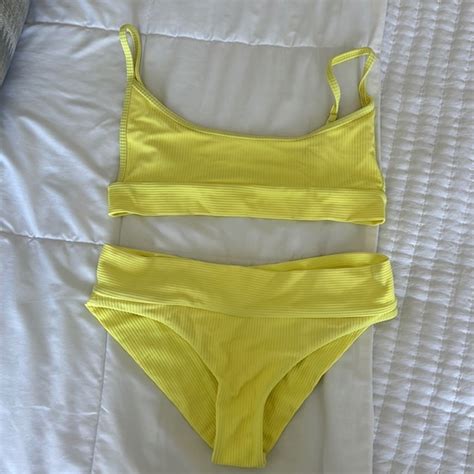 Frankie S Bikinis Swim Frankies Bikinis Gavin Yellow Bikini Poshmark