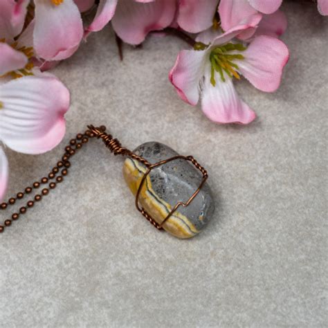 Bumblebee Jasper Bronze Necklace The Crystal Council