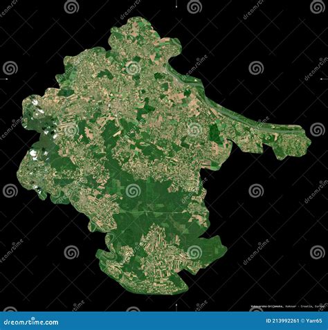 Vukovarsko Srijemska Croatia Black Solid Sentinel 2 Satellit Stock