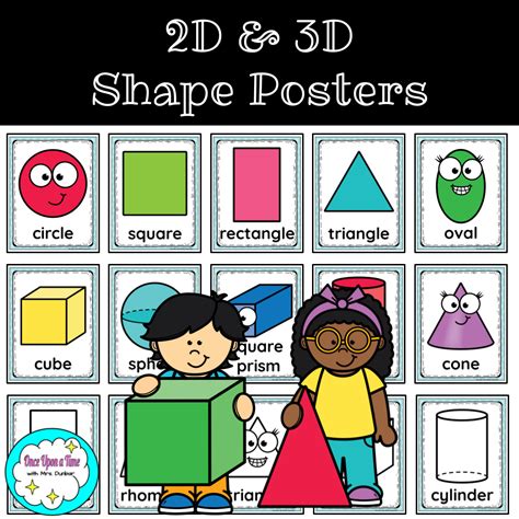 2d 3d Shape Posters Artofit