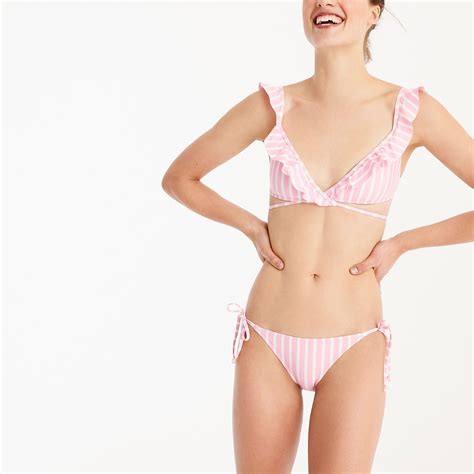J Crew Ruffle Wrap Bikini Top