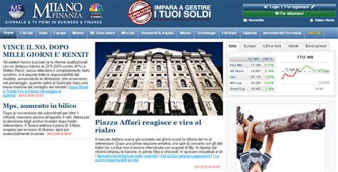 milano finanza recensione