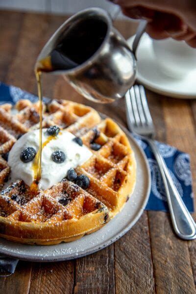 Easy Blueberry Waffles From Scratch Kylee Cooks