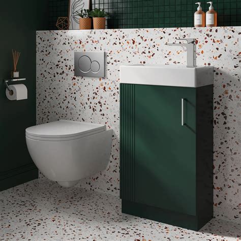 Fabrica Bathroom Unit Dark Emerald Hib