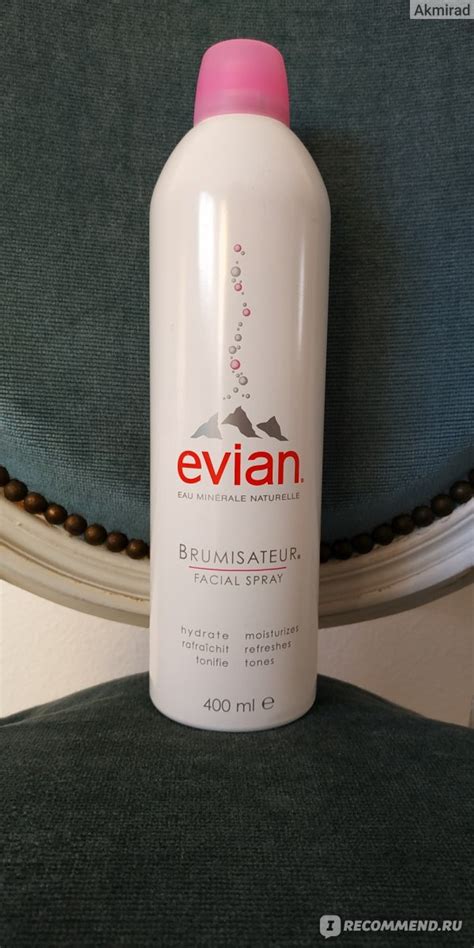 Натуральная Минеральная Вода-спрей для лица Evian Brumisateur Eau ...