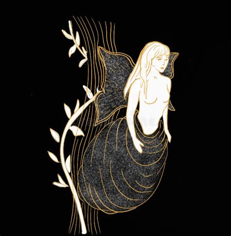 Naked Woman As A Butterfly Tarot Cards Metaphorical Stock Illustration Illustration Of Tattoo