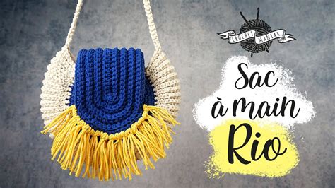 Crochet Sac A Main Rond Macram Facile Et Rapide Moderne Youtube