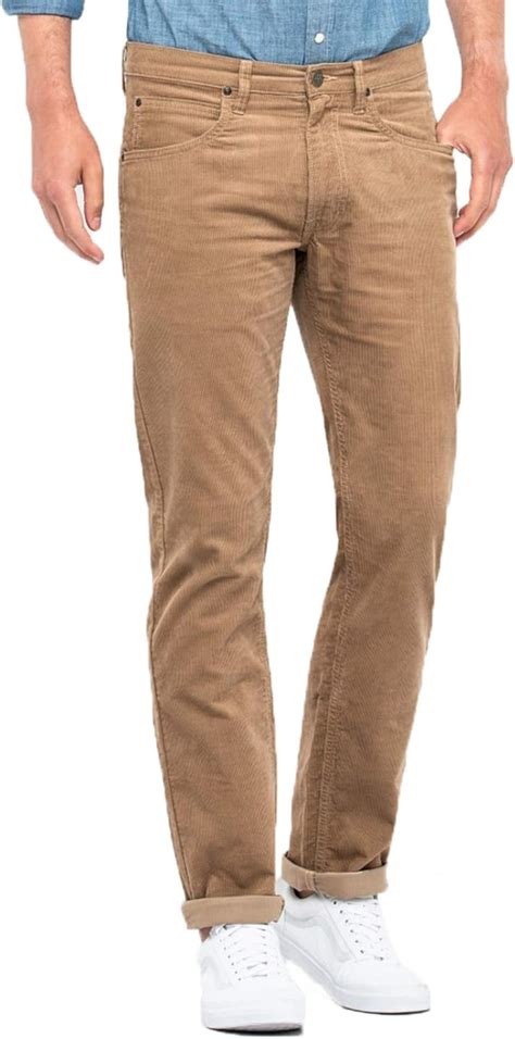 Mens Lee Daren Tall 36 Leg Regular Fit Stretch Cords Zip Fly L707wj30 Biscuit Uk