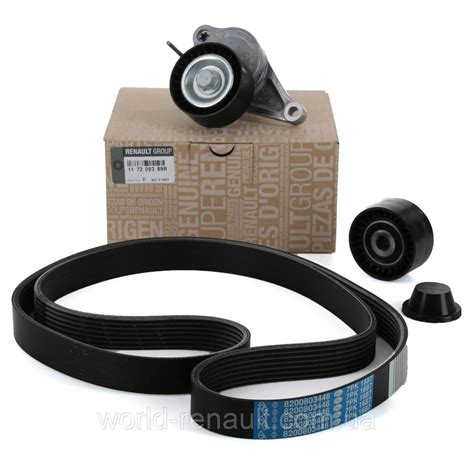 Renault (Original) 117209389R - Комплект ремня (7PK1687) генератора ...