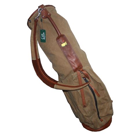 Lot Detail - Augusta National Members Vintage Leather and Canvas Golf Bag