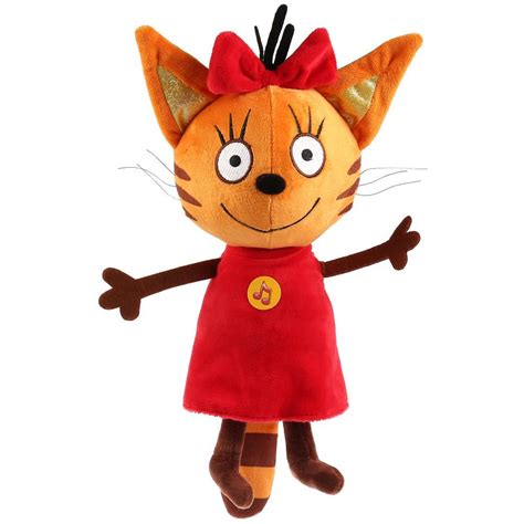 Игрушка мягкая интерактивная Три Кота Карамелька, 20см, озвуч, в кор ...