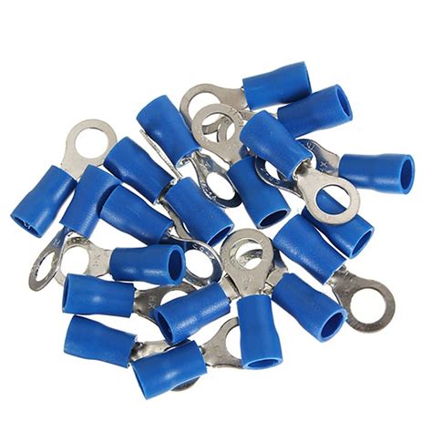 20pcs Ring Ground Insulated Wire Connector Electrical Crimp Terminal 14 ...