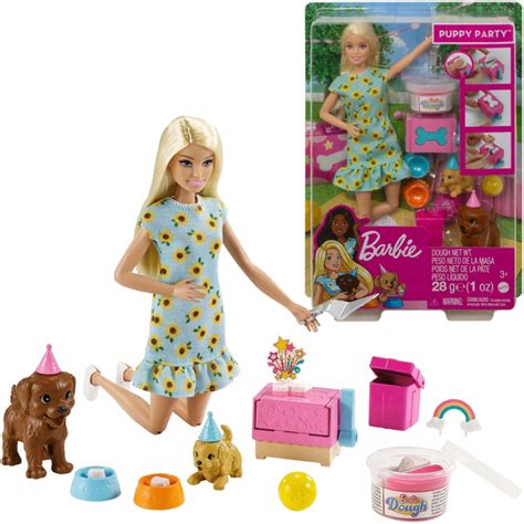 Кукла Mattel Barbie - Игровой набор Вечеринка кукла + питомцы - Барби ...