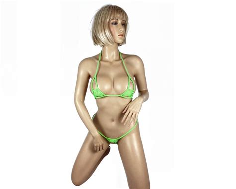 Shbikini Sexy Hot Mini Micro Bikini Extreme G String Erotic Swimsuit Crotchless