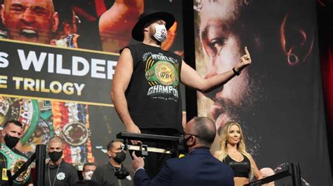 Fury vs Wilder 3 weights: Fury 277, Wilder 238 - Fury vs. Joshua