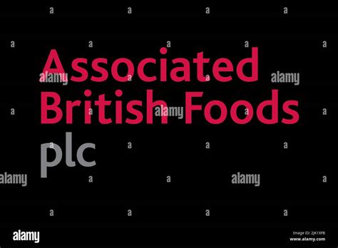 Associated British Foods Logo Black Background Stock Photo Alamy