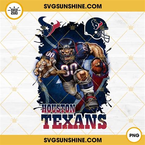 Houston Texans Crusher Cowboy PNG NFL Football PNG Houston Texans PNG