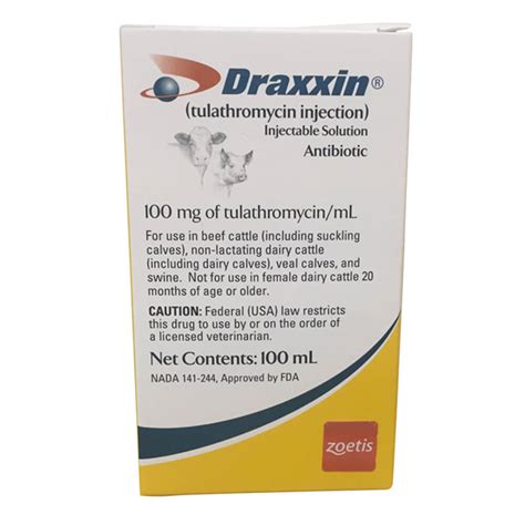 Draxxin Rx 100ml - Lambert Vet Supply | Dog, Cat, Horse, Kennel, & Vet ...