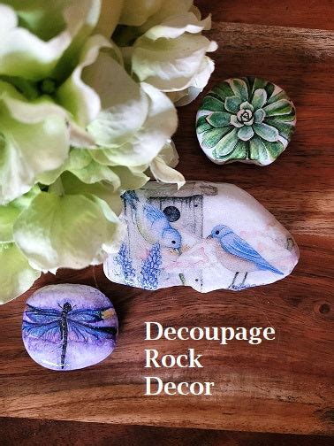 Decoupage Rock Decor Designaholic Studio Art Supplies