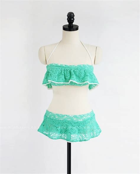 Miamasvin Ruffled Lace Bikini KSTYLICK Latest Korean Fashion K Pop Styles Fashion Blog