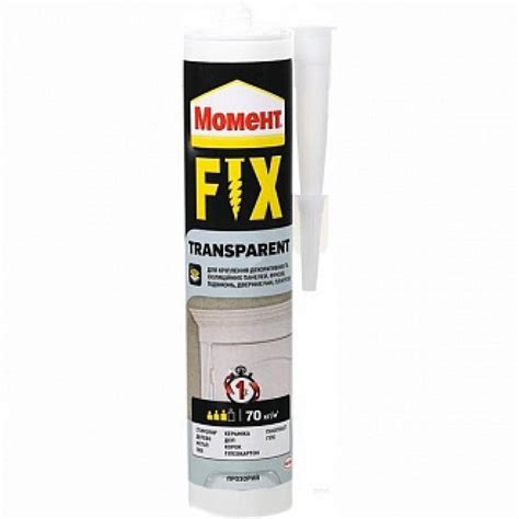 Монтажный клей Момент Момент Transparent Fix 280 г — цена, купить в ...