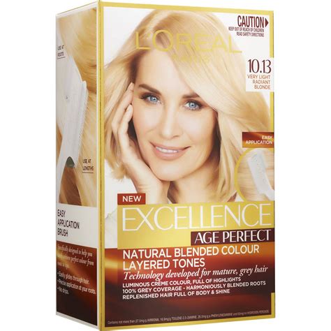L Oreal Excellence Age Perfect Very Light Blonde Each Woolworths