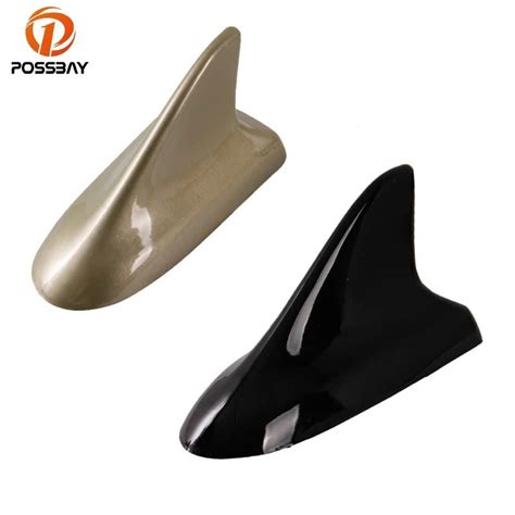 POSSBAY Car Shark Fin Antenna Automobiles Roof Aerial Decoration For