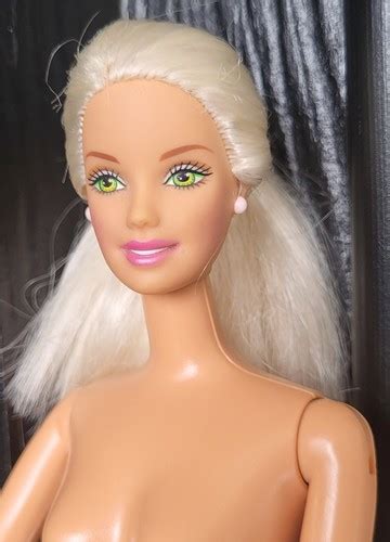 Vintage Jointed Barbie Fashion Doll Ceo Face Green Eyes Blonde Hair Mattel Ebay