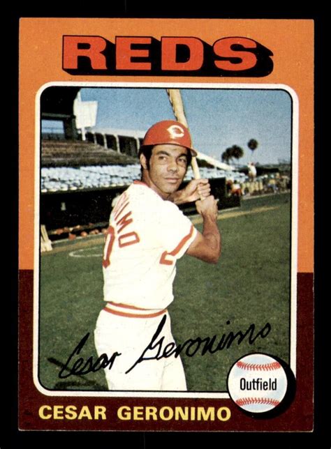 1975 Topps Baseball 41 Cesar Geronimo NM D3 EBay