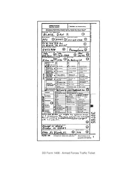 Dd Form 1408 Armed Forces Traffic Ticket Forms Docs 2023